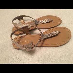 BCBG glitter sandals